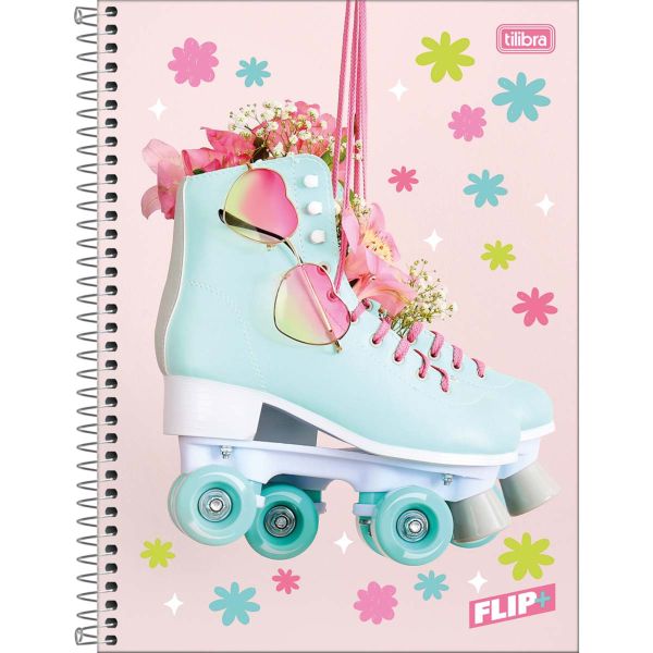 Caderno Universitário Tilibra Capa Dura Flip+ Feminino D 96 FL 1 UN