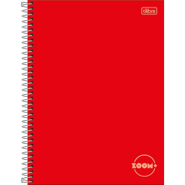 Caderno Universitário Tilibra Capa Dura Zoom+ Vermelho 96 FL 1 UN