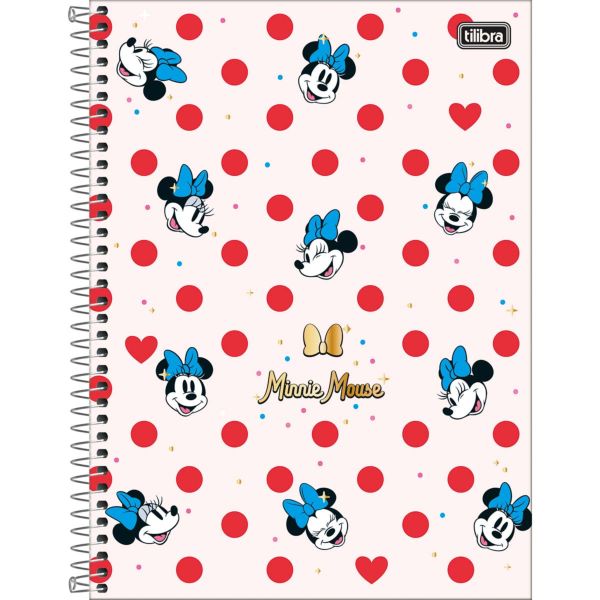 Caderno Universitário Tilibra Capa Dura Minnie D 160 FL 1 UN