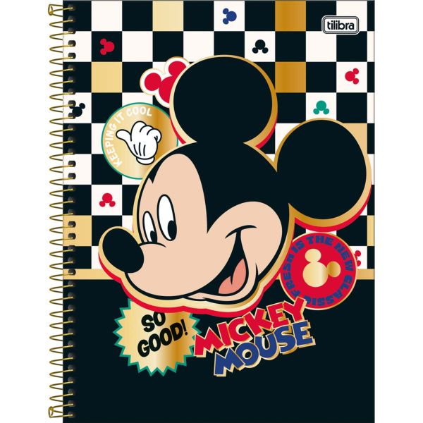 Caderno Universitário Tilibra Capa Dura Mickey B 160 FL 1 UN
