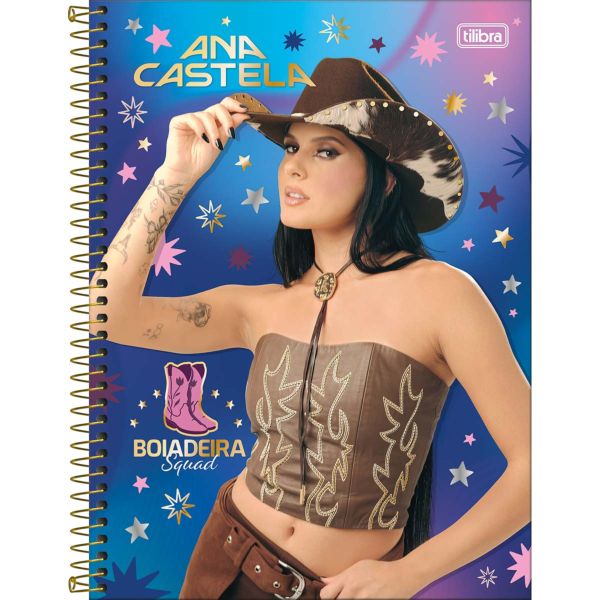 Caderno Universitário Tilibra Capa Dura Ana Castela D 160 FL 1 UN