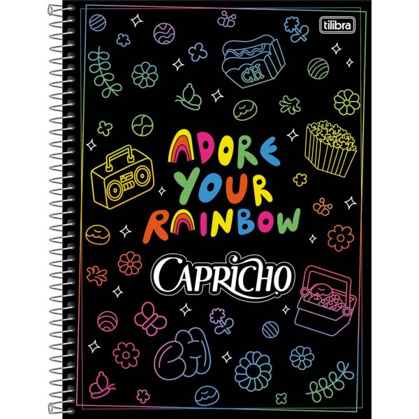 Caderno Universitário Tilibra Capa Dura Capricho B 160 FL 1 UN
