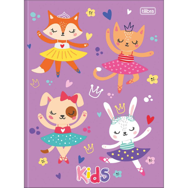 Caderno Brochurão Tilibra Capa Dura Kids Feminino A 48 Folhas 1 UN