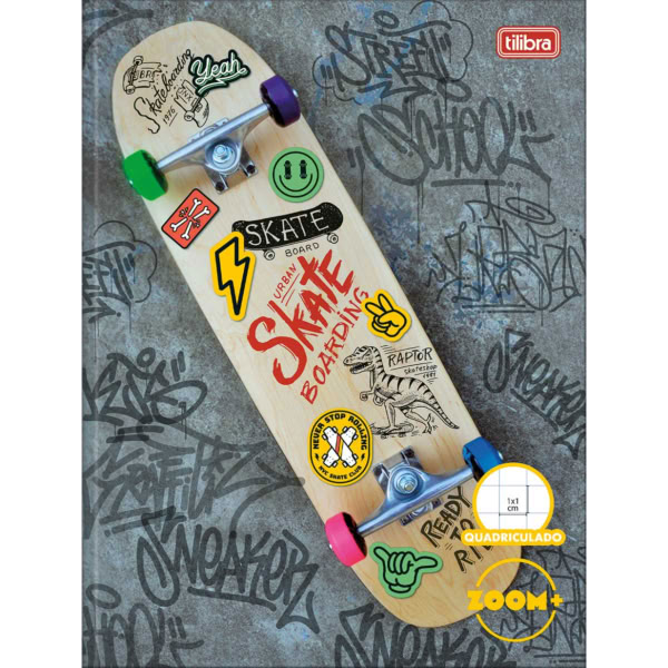 Caderno Quadriculado Tilibra 187X245mm Capa Dura Zoom+ A 40 FL 1 UN