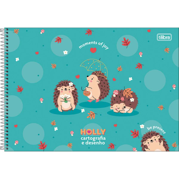 Caderno de Cartografia Tilibra Capa Dura Holly A 80 Folhas 1 UN
