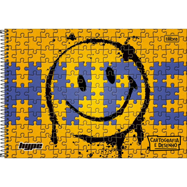 Caderno de Cartografia Tilibra Capa Dura Hype A 80 Folhas 1 UN