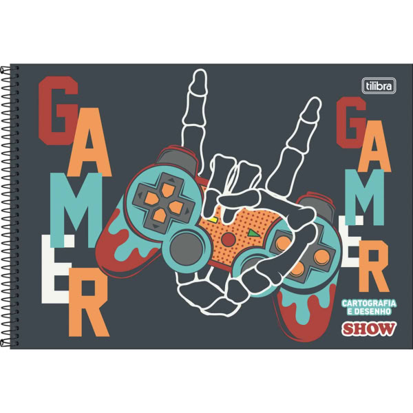 Caderno de Cartografia Tilibra Capa Dura Show D 80 Folhas 1 UN