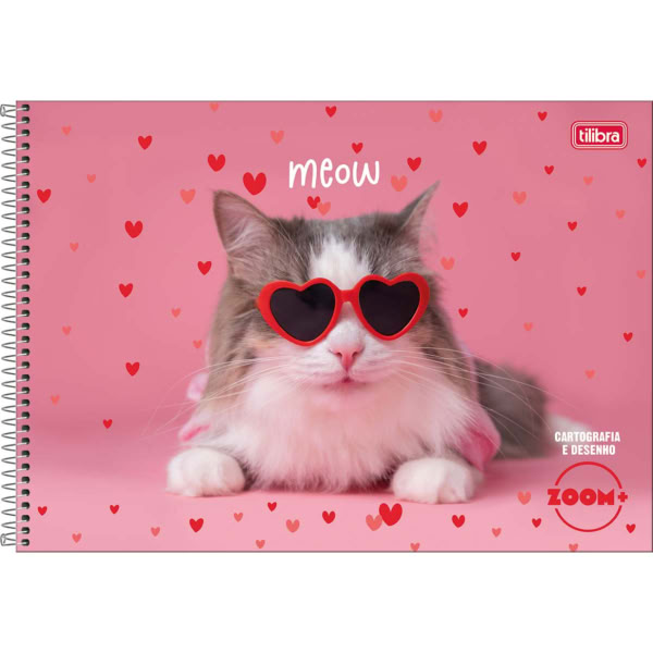 Caderno de Cartografia Tilibra Capa Dura Zoom+ Feminino D 96 Folhas 1