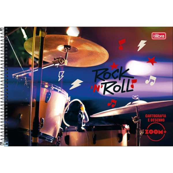 Caderno de Cartografia Tilibra Capa Dura Zoom+ Masculino D 80 Folhas 1