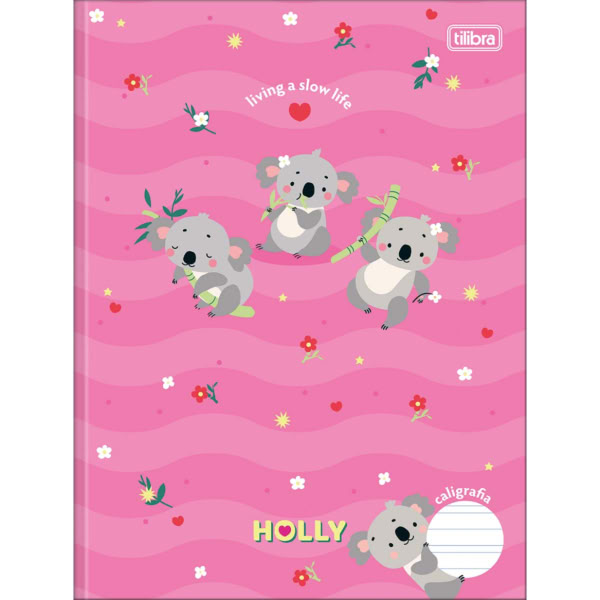 Caderno de Caligrafia Tilibra Capa Dura Holly B 40 Folhas 1 UN