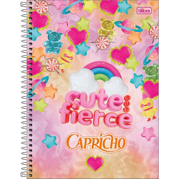 Caderno Universitário Tilibra Capa Dura Capricho C 160 FL 1 UN