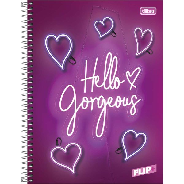 Caderno Universitário Tilibra Capa Dura Flip+ Feminino B 200 FL 1 UN