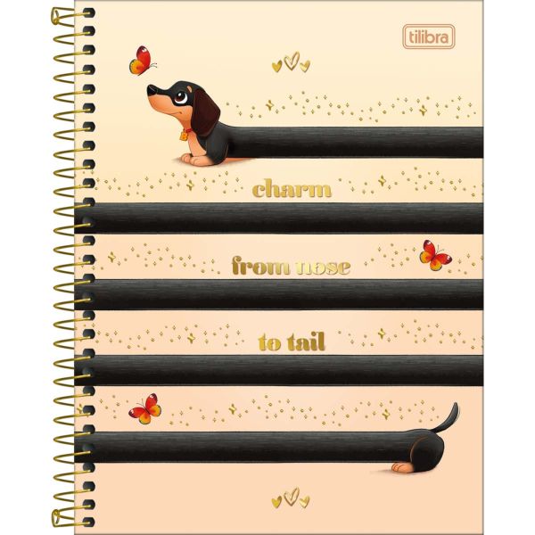 Caderno Colegial Tilibra Capa Dura Brownie B 60 FL 1 UN