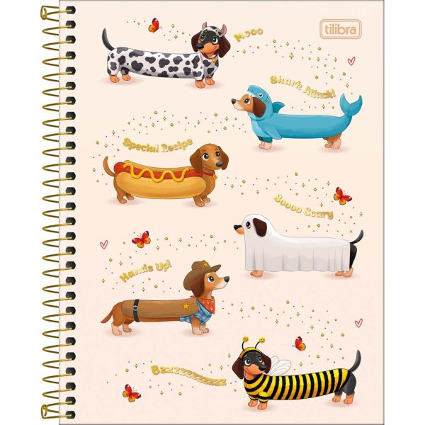 Caderno Colegial Tilibra Capa Dura Brownie C 60 FL 1 UN