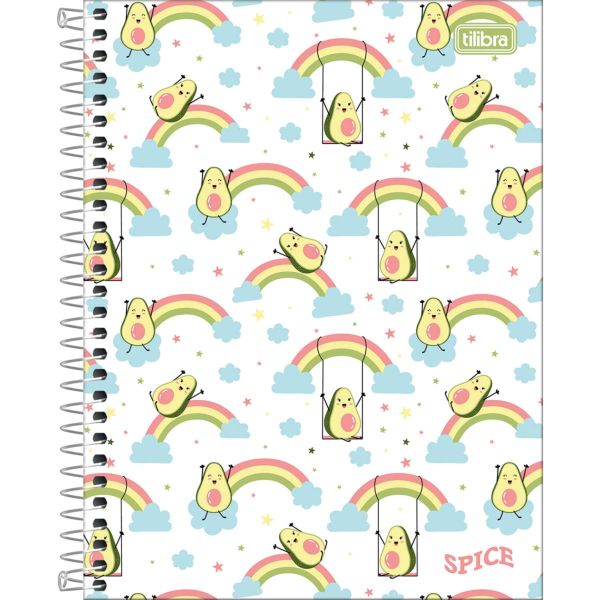 Caderno Colegial Tilibra Capa Dura Spice A 160 FL 1 UN