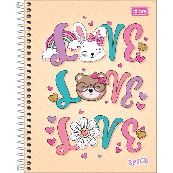 Caderno Colegial Tilibra Capa Dura Spice D 160 FL 1 UN