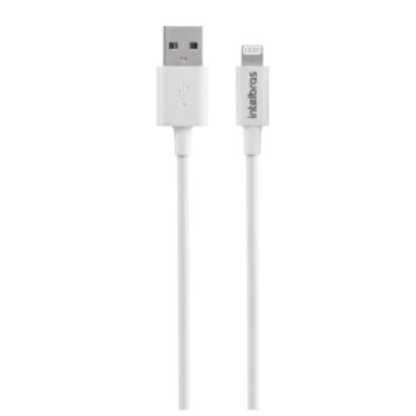 Cabo Iphone Intelbras USB-A Ultra Lightning 1,2m EUAL-12PB Branco 1 UN