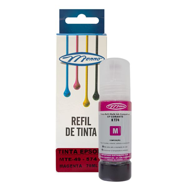 Tinta Epson 574 Magenta 70ml Compatível Menno 1 UN