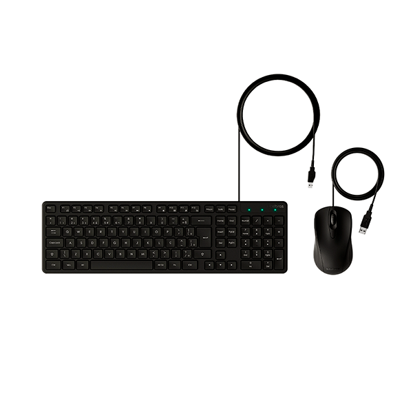 Kit Teclado e Mouse Intelbras USB com Fio CCI20 Preto 1 UN