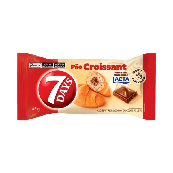 Croissant Mondelez 7 Days Chocolate ao Leite Laka 45g 1 UN