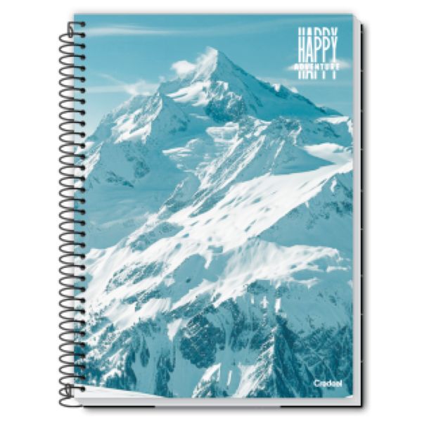 Caderno Universitário Credeal Capa Dura Happy A 200X275mm 96 Folhas 1