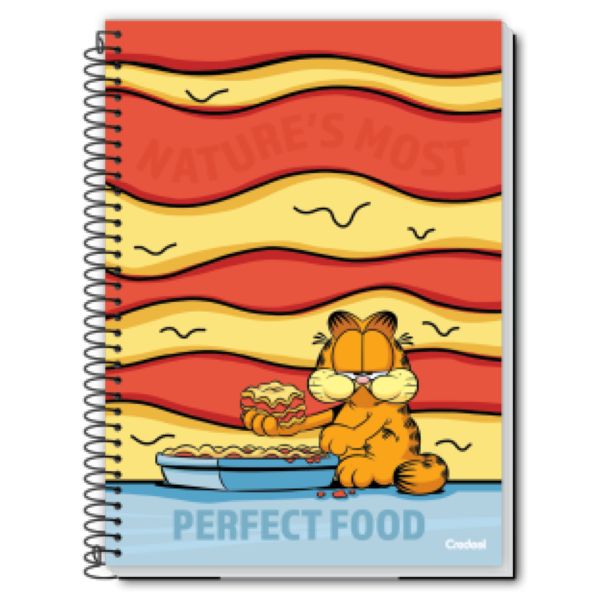 Caderno Universitário Credeal Capa Dura Garfield B 200X275mm 80 FL 1 U