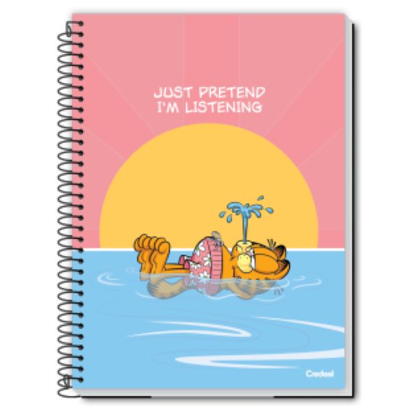 Caderno Universitário Credeal Capa Dura Garfield D 200X275mm 80 FL 1 U