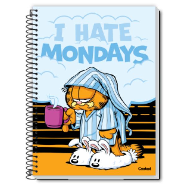 Caderno Universitário Credeal Capa Dura Garfield A 160 FL 1 UN