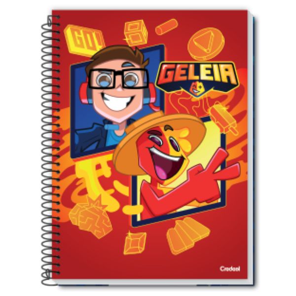 Caderno Universitário Credeal Capa Dura Geleia 200X275mm 80 Folhas 1 U