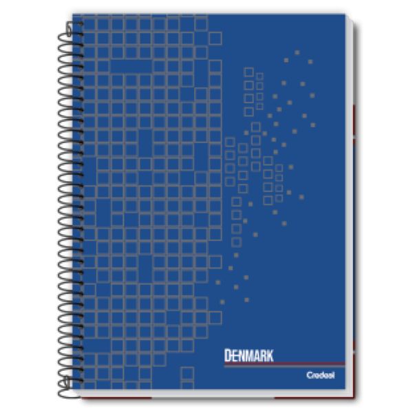 Caderno Universitário Credeal Capa Dura Denmark C 80 FL 1 UN