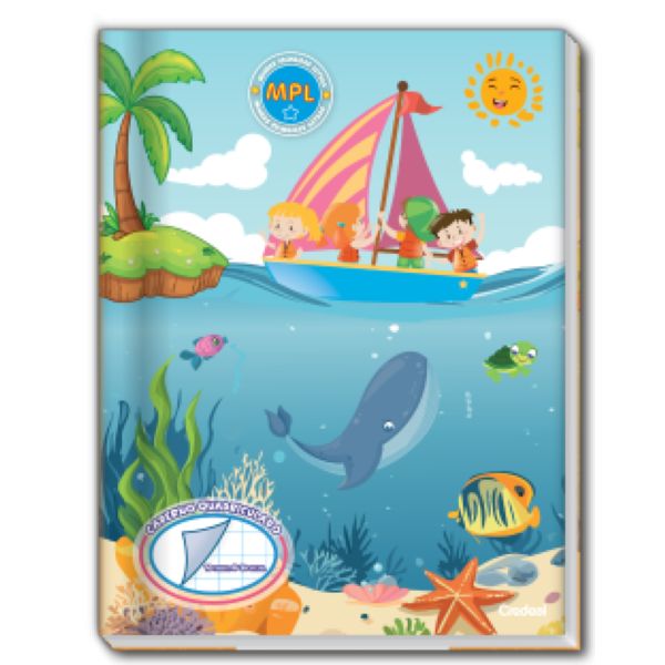 Caderno Quadriculado Credeal Capa Dura 190X248mm 40 FL 1 UN