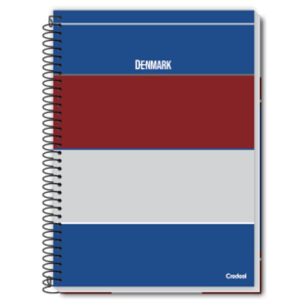 Caderno Universitário Credeal Capa Dura Denmark B 80 FL 1 UN