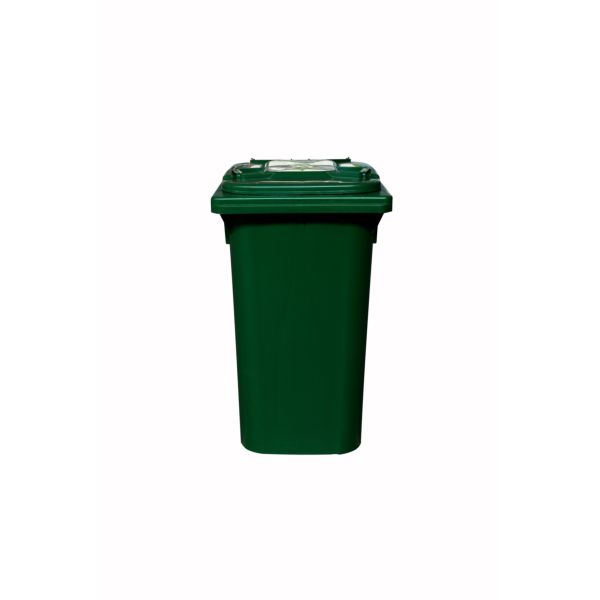 Lixeira Lar Plásticos Com Rodas Tampa e Pedal 240L Verde 1 UN