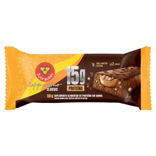 Barra de Proteína 3 Corações Classic 50g 1 UN