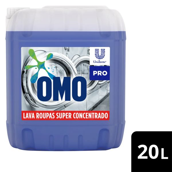 Lava Roupas Omo Super Concentrado Lavanderia Profissional Pro 20L 1 UN