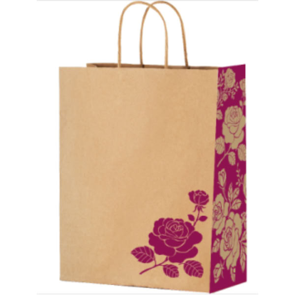 Sacola de Papel Festcolor G 33X26X17cm Rosas 1 UN