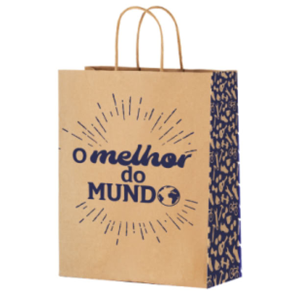 Sacola de Papel Festcolor M O Melhor do Mundo Mister 29x24x12cm 1 UN