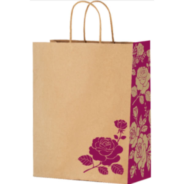 Sacola de Papel Festcolor M 29X24X12cm Rosa 1 UN