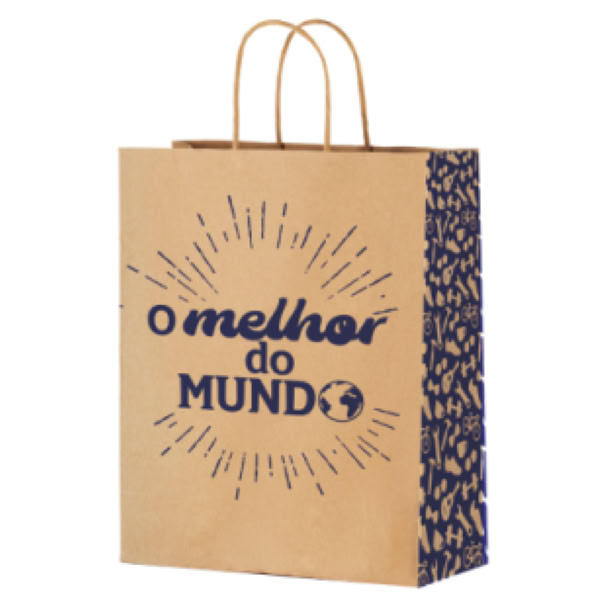 Sacola de Papel Festcolor P O Melhor do Mundo Mister 28x18x9cm 1 UN
