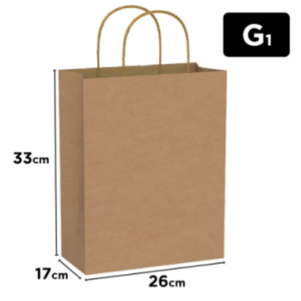 Sacola Kraft G Festcolor Lisa 33x26x17cm 1 UN