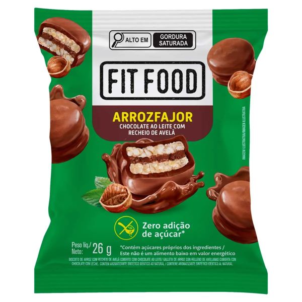 Biscoito Arrozfajor Tyrrels Chocolate Recheado com Avelã sem Açúcar 26