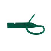 Lacre para Malote Numerado PP Verde Escada 25cm Com 100UN Rebran