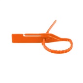 Lacre para Malote Rebran Numerado PP Laranja Escada 16cm Com 100UN