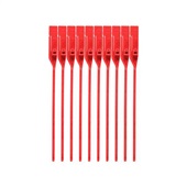 Lacre para Malote Rebran Numerado PP Vermelho Escada 16cm Com 100UN