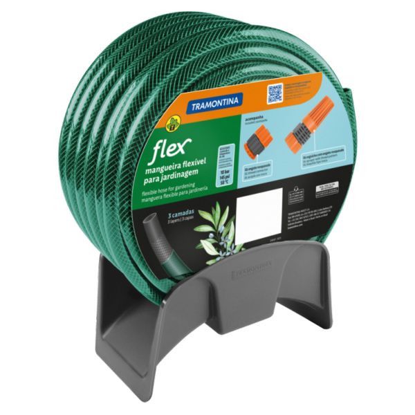 Mangueira Tramontina Flex para Jardim 20M Verde com Preto 1 UN