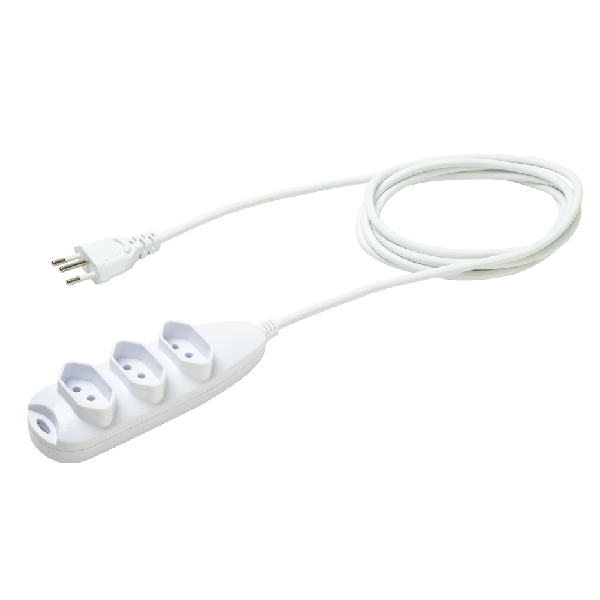 Extensão Elétrica Intelbras Tripolar 3 Tomadas Branco 5m 1 UN