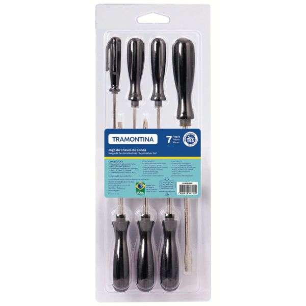 Jogo de Chaves de Fenda Tramontina 7 Peças 1 UN