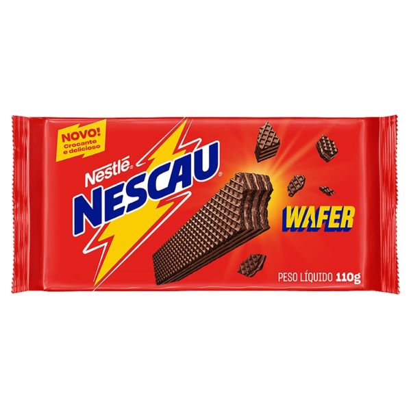 Biscoito Wafer Nestlé Nescau Chocolate 110g 1 UN