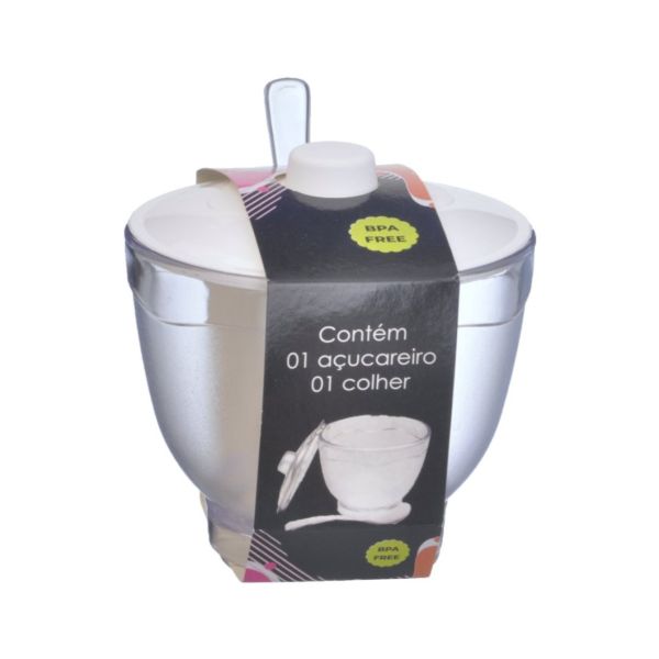 Açucareiro com Colher Santana 500ml 1 UN