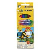 Caneta Hidrográfica Acrilex para Colorir Abelhinhas 1 PCT com 6 Cores